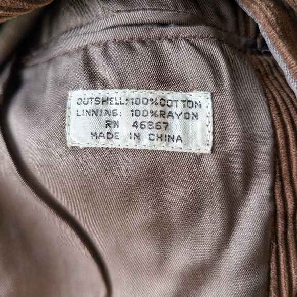 Vintage Classic Brown Courdory Mens Blazer Eclectic Grandpa Size 36S - Picture 7 of 8